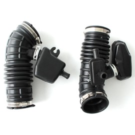 AUCERAMIC Engine Front Left & Right Side Air Cleaner Hose Fit for INFINITI FX35 Base Sport 2009-2012 3.5L 16576-1CB1A 16576-1CB0A Intake Boot Tube Outlet Duct