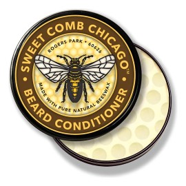 Acondicionador De Barba De Cera De Abejas, Fuerte Sujeción P