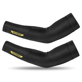 Rockbros Arm Cover, Men's, Cooling Sensation, UV Protection, Arm Sleeve, UPF50+, Summer, Arm Cover, Sun Protection, Breathable, Sweat Absorbent, Quick Drying, Anti-Slip, For Bicycle, Golf, Baseball,