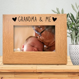 Second Ave Oak 6x4 Landscape Picture Photo Frame Grandma & Me Gift Mother's Day