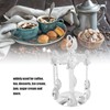Coffee Spoon Holder Elegant Swan Silver Color Zinc Alloy Rotatable