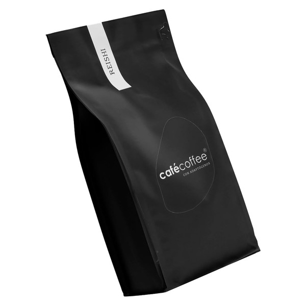 Cafécoffee - Café Funcional con adaptógeno Reishi | Reduce problemas de ansiedad derivados de la cafeína | tostado - molido 500 g