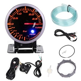 Digital Charging Support, Additional Instruments, Charging Device, LED Gauge Boost Meter Light Pressure Charging Dc12 V 2.5 Inch 60 mm 3.0 Bar Car Modification Boost Gauge Meter Pointer