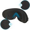 SEVERNO 3D Schlafmaske mit Memory Foam – Lichtundurchlässige Augenmaske für