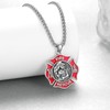 Yorionke Firefighter Gifts Sterling Silver St Florian Firefighter Necklace Religion