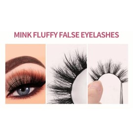 False Eyelashes 8 Pairs Natural Long Density 3D Curly False Eyelashes