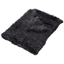 Plain Fun Faux Fur Fabric Material Dark Grey, 1Mtr - 150cmx100cm