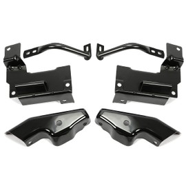 KUAFU 6PCS Front Bumper Brackets Set Compatible With 2002-2006 Chevy Avalanche 1500 2003-2006 Chevy Silverado 1500 Driver and Passenger Side Steel