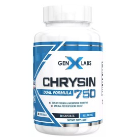 GenXLabs Chrysin 750 60 caps Test Booster