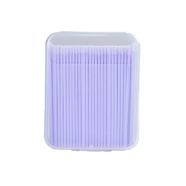 (マイクロブラシ)化粧道具極細綿棒 マイクロブラシ マイクロスティック100本1回限り極細綿棒 高繊維製 アイメイクのリップラインを変えるアイラインなど細かいところに使うール 曲げ可能 高繊維製（薄いピンク）