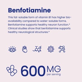 Vhc Benfotiamina 600mg 120 Cápsulas Vegetales