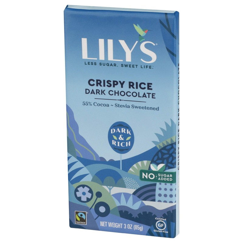 Lily's Crispy Rice Dark Chocolate (12x3 OZ)