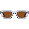 RUNHUIS Vintage Rectangle Sunglasses Women Men Retro Small Square Chunky