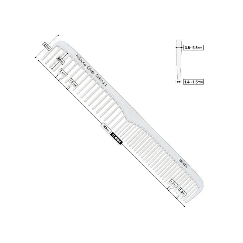 N.B.A.A Cutting Comb L Gray
