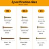 M3 M3.5 M4 Wood Screws Set, 380 Pieces Self-Tapping Screws