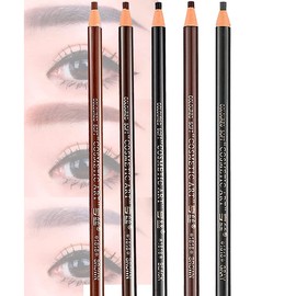 Lápiz Para Diseño Y Delineado De Cejas Microblading Universo En Linea Larga Duración (Café Medio #2)