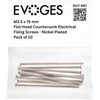 Evoges M3.5 x 75mm Long Flat Countersunk Slotted Head Electrical