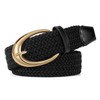 JASGOOD Braided Stretchy Belts for Women Casual Woven Elastic Belt