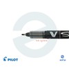 2.0mm Fiber Soft Tip PILOT BLACK V Sign Pen Smooth