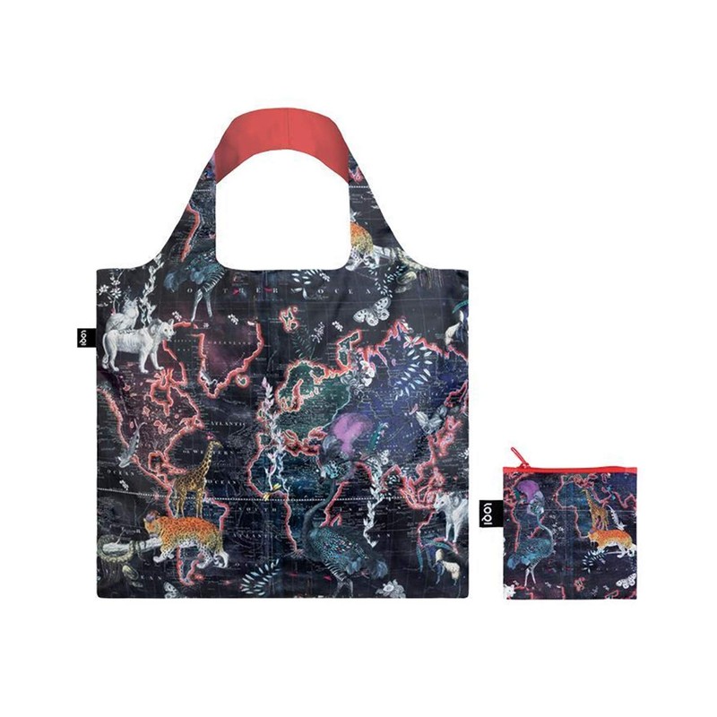 LOQI KW.WM Artist Kristjana S Williams Interiors Reusable Shopping Bag,