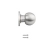 Probrico Brushed Satin Nickel Interior Dummy Door Handles Round Ball