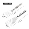 4Pcs Mini Brownies Serving Spatula Set Fish Spatula and Stainless