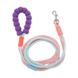 CAPASTEC Freihändige Hundeleine, verstellbare Crossbody-Taillenleine, Jogging-Leine, Hundetrainingsleine, mit explosionsgeschütztem, Griff aus Schwamm, Pink Blau Lila