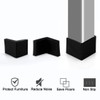 sourcing map 50mm x 50mm Angle Iron Foot Pads L