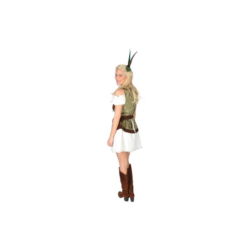 Robin Hood Costume Short Bodycon Off Shoulder Dress with Bodice