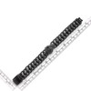COOLSTEELANDBEYOND Men's Black Stainless Steel Wolf Head Bracelet, Textured Scale