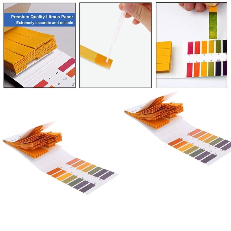 6 Packs PH 1-14 Test Indicator, PH Test Strips, Litmus