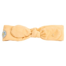 LUMI&HEI Baby Cotton Headbands (7colors) - Soft Corduroy HairBands with Bows for Baby girl toddler kids - Handmade Toddler Hair Accessories (Honey Yellow)