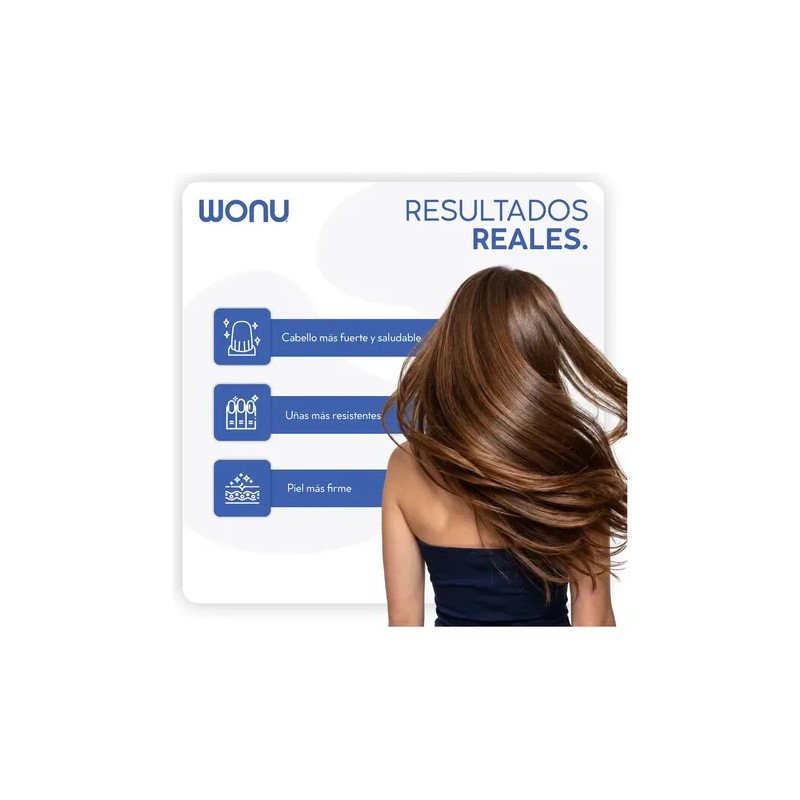 Colágeno Hidrolizado Wonu 600g Servicios Sabor Natural Ácido Hiluronico Vitamina