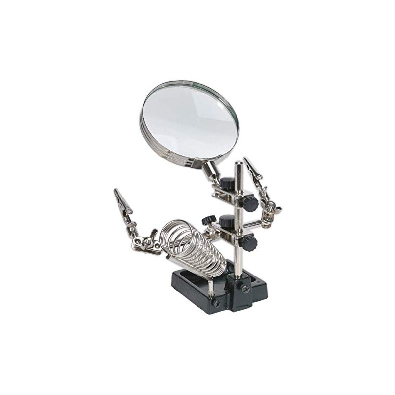 Sealey Sd150H Mini Robot Soldering Stand With Magnifier And Iron