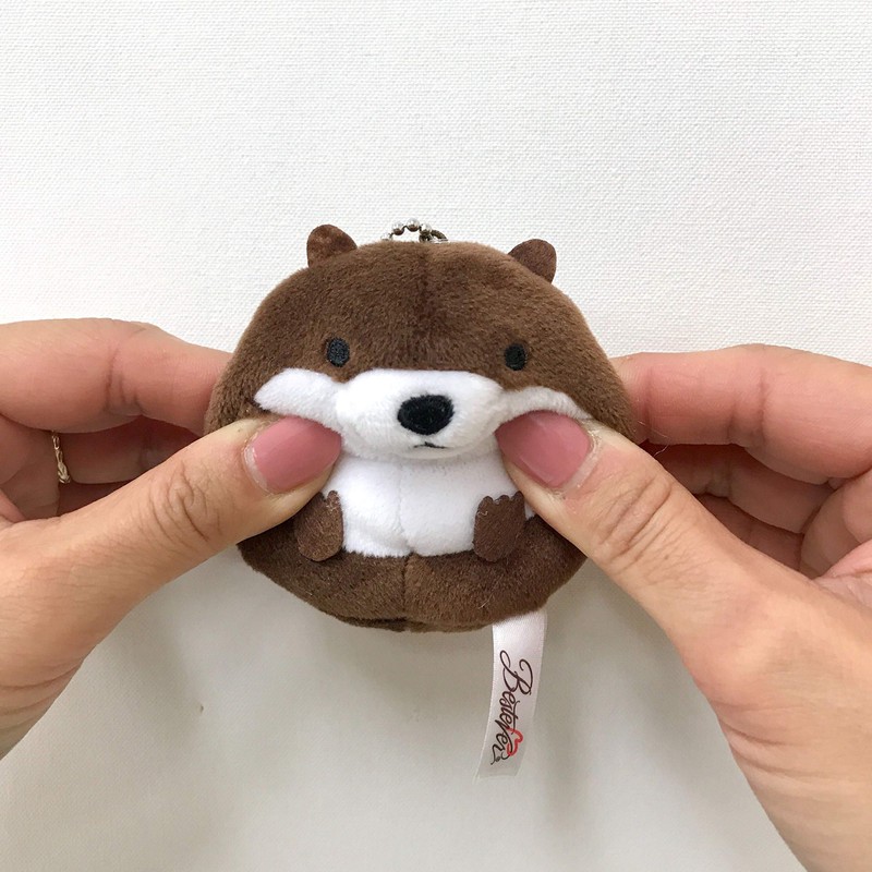 BESTEVER, Ball Chain, Otter, Mini Mascot, Bag Charm, Keychain, Small,