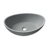 Dolonm Bathroom Vessel Sink, Concrete Vessel Bathroom Sink in Grey