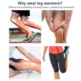 TOFBS Pack of 2 Thigh Braces for Men & Women, Breathable Non-Slip Compression Thigh Bandage for Sports, Hamstring, Quadriceps Injuries, Muscle Fibre Tear (L, Navy Blue)