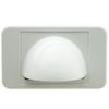 Brush Style Cable Pass-Through Wall Plate Insert with half-moon cover,