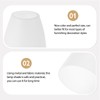 VILLCASE Pack of 4 Flat Plastic Lampshade Lampshade Plastic Lampshade