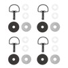 GAOSHA Universal Fairing Bolts 14mm and 19mm D Rings 1/4
