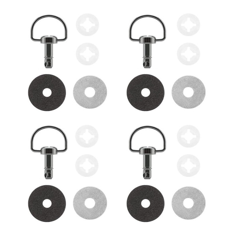 GAOSHA Universal Fairing Bolts 14mm and 19mm D Rings 1/4