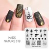 KADS Nail Stamping Plate Tree Nature Template Image Design Plates