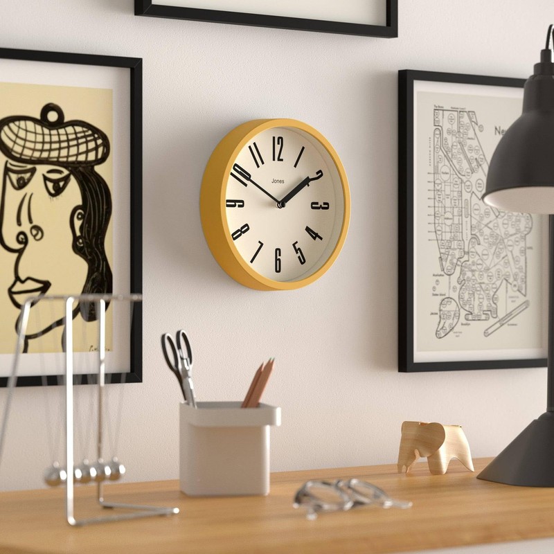 JONES CLOCKS® Hot Tub Wall Clock | Small Retro Round