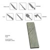 20x5x1.2cm 10000 Grit Kitchen Whetstone Natural Beryl with Base Sharpening