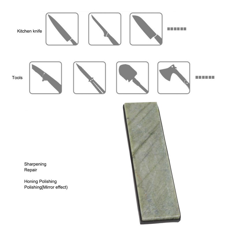 20x5x1.2cm 10000 Grit Kitchen Whetstone Natural Beryl with Base Sharpening
