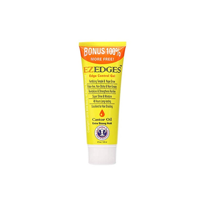 EZEDGES EDGE CONTROL GEL Extra Strong Hold (Castor Oil), 4