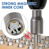 5Pcs 1/4" Hex Shank 8mm x 65mm Magnetic Nut Setter