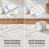 IMEEA Small Bowl Organizer for Cabinet 304 Stainless Steel Rack