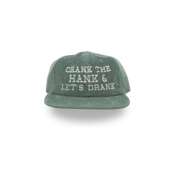 Crank the Hank & Let’s Drank Hat:_Eucalyptus/white Class Cord Rope