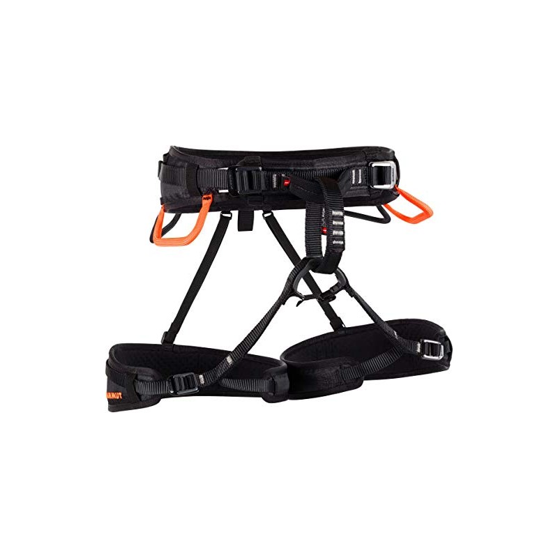 Mammut OPHIR 4 SLIDE Women's Men's Climbing Harness Black/Safety Orange